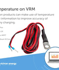 Temp Sensor Probe for Quattro and MultiPlus Inverters and Inverter Chargers, Compatible with Cerbo GX and Venus GX, Spare Part for Easy Plug and Play Battery Temp Monitoring and Safe System Performance, red-black cable with ring terminal
