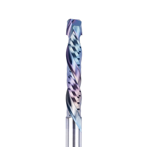 Compression Spiral Router Bit With One-Half Inch Shank Up Down Carbide CNC Bit For Wood Carving, Three-Inch Cutting Length
