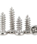 Rock Solid Mini Micro Watch Screws Kit Nickel Plated Cross Pan Head Tapping Hardware Set showing detailed carbon steel screws.