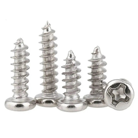Rock Solid Mini Micro Watch Screws Kit Nickel Plated Cross Pan Head Tapping Hardware Set showing detailed carbon steel screws.