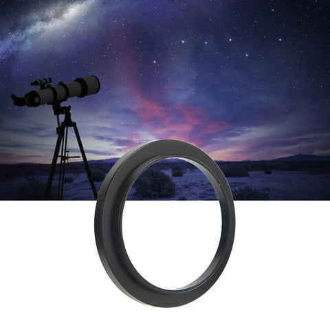 M42 To M48 Ring Adapter M42x0.75 Male To M48x0.75 Female Aluminum Alloy with telescope under starry sky