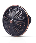 Rock Solid 8 Pack Oil Rubbed Bronze Cabinet Knobs Featuring Heavy Duty Floral Details For Rustic Kitchen Cabinetry And Dresser Drawers Finished In Antiqued Bronze, detailed floral design.