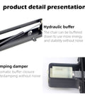 Hydraulic buffer detail of Built Tough Folding Shelf Bracket Set Carbon Steel Soft Close Hinge For Stools And Cupboards Heavy Duty.