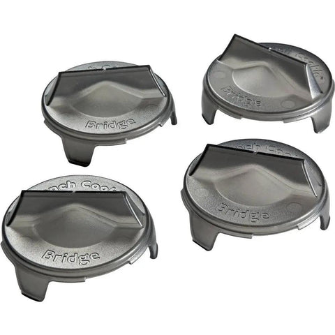 Bench Cookies Finishing Bridges 4 Pack For Snug Fit Over Work Grippers, plastic woodworking accessories in grey