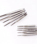 10 Piece Micro Tap Drill Bit Set M1 To M3.5 Metric Thread Bits Kit HSS High Speed Steel laid out on white surface
