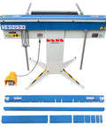 KAKA Industrial 48-inch magnetic box-and-pan brake with foot pedal; 6-ton, 16-gauge capacity; includes clamp bars.