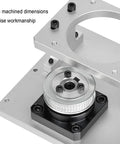 Built Different Hollow Rotary Actuator, Freakishly Precise Rotating Platform For 86 Stepper Motor, aluminum base with CNC machined details.