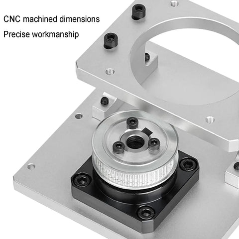 Built Different Hollow Rotary Actuator, Freakishly Precise Rotating Platform For 86 Stepper Motor, aluminum base with CNC machined details.