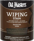 Premium Spanish Oak Interior Wood Stain Quart self leveling heavy bodied wiping formula can for wood finishing.