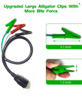 HVAC Tools Kit Accessory Adapter Cord For Circuit Breaker Finder And Vacuum Pump with heavy-duty alligator clips shown.