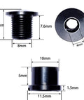 10 Pack M8 Bike Chainring Bolts Set 7075 Aluminum Alloy Crankset Nuts Chain Wheel Screws For Road Mountain BMX MTB Fixie Durable