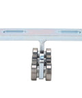 Heavy Duty 6 Wheel Trolley Electric Hoist With Silent Rolling Bearings For Sliding Doors, galvanized steel carrier with wheels.