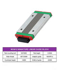 Guideway Linear Slide Bearing Block for MGN12CH and MGW12CH Carriage Block for 3D Printers and CNC Machines, dimensions shown