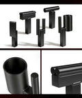 Beefy Pro Grade Heavy Duty 1 Inch Blacksmith Anvil Hardy Hole Tools Set 5Pcs with hot cut and scrolling fork in black coating