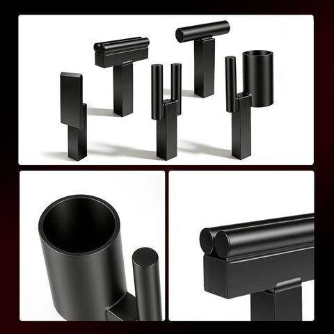 Beefy Pro Grade Heavy Duty 1 Inch Blacksmith Anvil Hardy Hole Tools Set 5Pcs with hot cut and scrolling fork in black coating