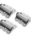 Self Closing Stainless Steel Spring Door Hinges With Screws, Auto Close Hinges For Screen Doors, set of three metal hinges