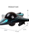 WiFi Enabled Remote Control Camera Boat With 6 Channel Waterproof System dimensions displayed in inches
