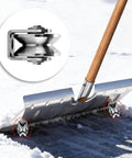 2 Pack V Groove Wheel Pulleys Measuring 1.89 Inch Made From Tough 201 Stainless Steel With Silent Double Bearings used in a snow shovel.
