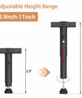 Heavy Duty Bed Frame Support System Universal Adjustable Center Support Beams 5.9 to 11 inch height range for bed stability.