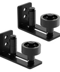 Sliding Barn Door Floor Guide Set With Wall Mount Flush Flat Bottom Guides Adjustable Floor Guide Rollers With Eight Setup Options