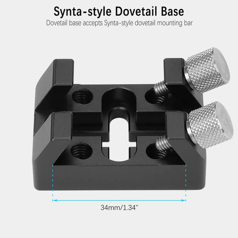 Flat Base Finder Scope Bracket Mount With Dovetail Base For Takahashi Telescopes, Synta Style Mount, Easy Install, Black Metal