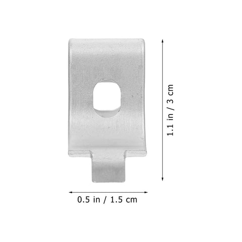 Adjustable Shelf Support Clips Clamp Aluminum Alloy Set of 50 Pieces for Wine Cabinet dimensions 1.1x0.5 inches