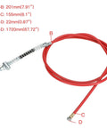 Mini Bike Brake Lever Kit With 22mm Handlebar And 67 Inch Drum Brake Cable Replacement for Coleman CT200U CT200U EX