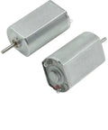 180 High Speed DC Micro Motor 3 to 6V 5000-18000RPM Mini Motor For RC Boats Model Cars And DIY Toys Smart Projects Great For Upgrades And Scratch Builds Pack Of 3 silver motors front and back view