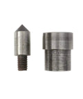 Punching Die Set for Hand Press Grommet Machine With 6mm 10mm 12mm Eyelet Hole Punch Tools, pointed die for material 1-9mm, flat head for 10mm+
