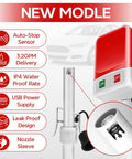 Auto Stop Fuel Transfer Pump Portable Gas Can Pump with USB Type C or Battery Power, 3.2 GPM, 51 Inch Hose, 4 Can Adapters