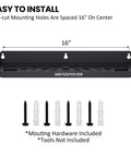Wall Mount Tool Storage Rack With 51 Tool Holes for Screwdrivers, Wrenches, Pliers. Includes mounting hardware, tools not included.