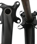 Close-up of 32T Narrow Wide 1x MTB Crankset With 104 BCD Single Speed Crank Arm Set for 9 10 11 Speed Mountain Bikes.