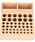 Leather Tool Holder With 48 Holes Wooden Craft Tool Stand Beech Wood Rack Organizer for leathercraft.