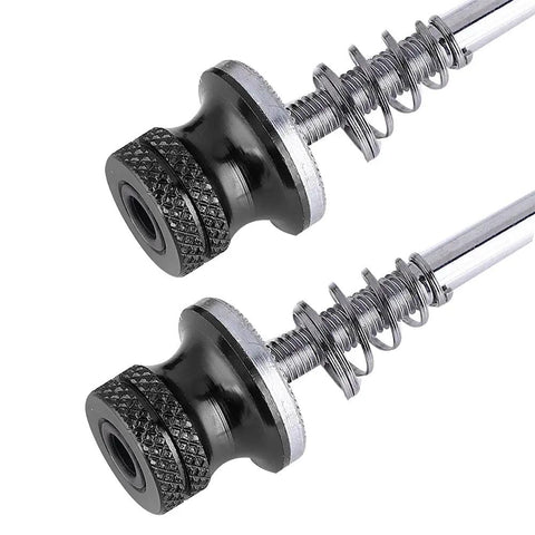 One Pair Quick Release Bicycle Skewers Hollow Shaft Axle Set 157mm 197mm For Road Bikes Mountain Bikes And Trainers Replacement Parts Black Easy Install Durable And Lightweight close-up