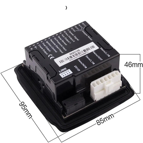 Genset Controller AMF Auto Start Stop ATS Switching Control Panel Module For Gasoline Generators 1Pcs Durable PlugAndPlay Power Management Panel For Reliable Backup Power And Quick Start, 95x85x46mm black module
