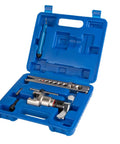Manual And Electric Eccentric Flaring Tool Pro Grade With Nine Dies For Eccentric Flares On Copper Tubing in blue case