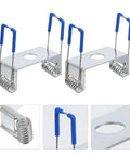 30 Pack Heavy Duty Spring Clips For 18x25mm LED Panel Lights Recessed Ceiling Mount Holders with blue grips in close-up view
