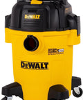 Pro Grade Stealthsonic 6 Gallon Wet Dry Shop Vacuum Ultra Quiet 4 Peak HP for jobsite and workshop, yellow and black design