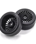 HPI Kyosho Traxxas Compatible 60mm Hard Drift Tires 4 Pack Smooth Tread On Road RC Car Wheels Upgrade Parts For 1To10 Scale Drifting Cars