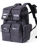 Waterproof DSLR Camera Backpack With Padded Twin Straps Thickened Build Durable Canvas Keeps Your Gear Safe And Organized On Travel Photography Trips Everywhere, shown from the front
