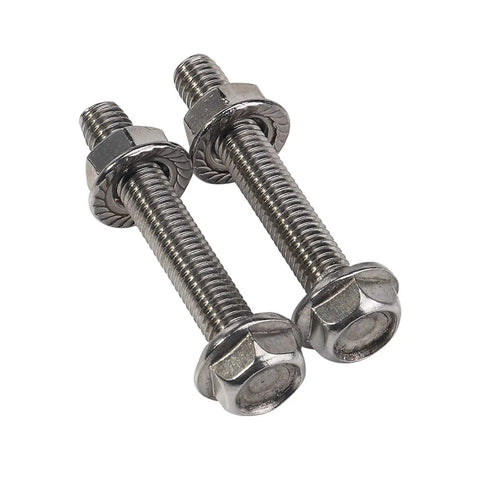 AC Block Off Kit Line Terminator hardware for 2000-2013 Chevrolet Suburban, with two stainless steel bolts and flange nuts.