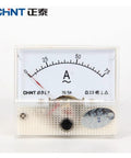 Rugged Analog AC Panel Meter Amperage Gauge for Electrical Panels with 75/5A range, white face, and durable case
