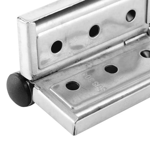 Close-up of 4Pack Auto-Closing Stainless Steel Cabinet Door Hinges With Flush Mount, Spring-Loaded Wardrobe Hinge Set, detail view