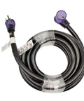 Beefy 50 Amp Welder Extension Cord NEMA 6 50 25ft 6 AWG STW Copper 3 Prong 6 50P To 6 50R Lighted Connector UL Listed