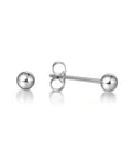 Titanium Earrings For Sensitive Ears 20G Implant Grade F136 Studs With Cubic Zirconia In Round Ball Princess Cut Square Shapes Nickel Free And Hypoallergenic Long Lasting Shine For Women And Men Who Want All Day Comfort And Style, silver ball stud
