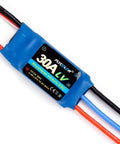 30A RC ESC For Brushless Motors, 2 To 4S LiPo, Built In 3A UBEC, XT60 Lead, 3.5mm Bullet Plugs, Smart MCU visibly labeled on device