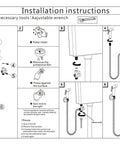 Installation instructions for Handheld Bidet Sprayer For Toilet With 59 Inch Anti Burst Hose Nylon Braided Inner Stainless Steel