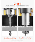 Heavy Duty Magnetic Drill Press With 1400W Copper Motor And Rock Solid 2922 Lbf Holding Force for small and large diameter metal drilling.