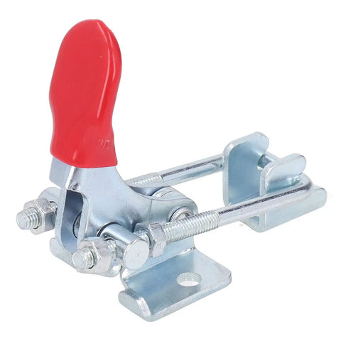 Heavy Duty Adjustable Toggle Latch Clamp For Cabinets Doors And Drawers 304 Stainless Steel In Red And Silver Beefy 320 Kg Holding Power