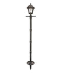 Outdoor Hanging Solar Light For Pergola And Gazebo Pendant Style Solar Lamp In Black Resin With Baytown II Bulb 5 Ft Decorative Chain